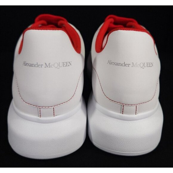 Alexander Mcqueen Larry Oversized Sneakers 43 10 E Mens White Red - Picture 6 of 12